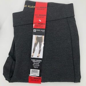 **SOLD** NWT Anne Klein Women's Tummy Control Charcoal Heather Inseam 28" Sz M